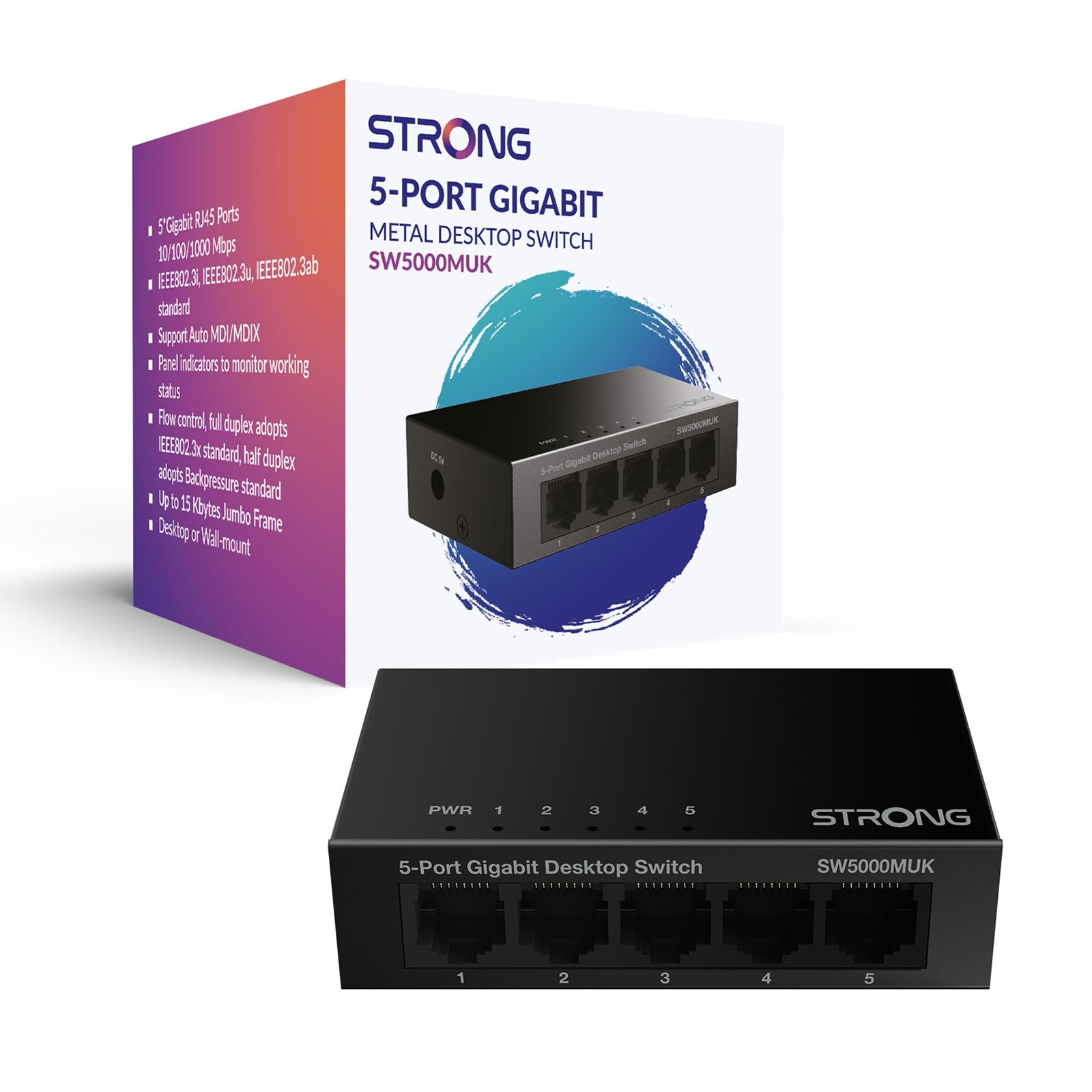 Strong 5 Port Gigabit Switch (Metal)