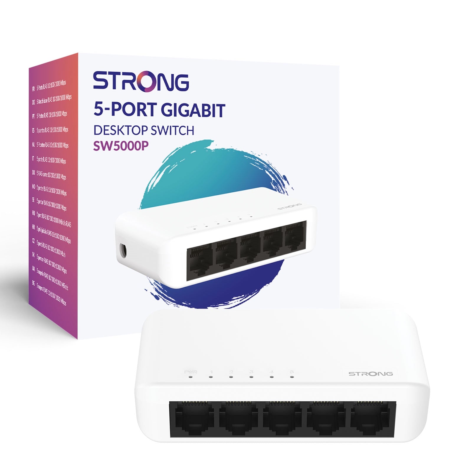 Strong 5 Port Gigabit Switch (Plastic)