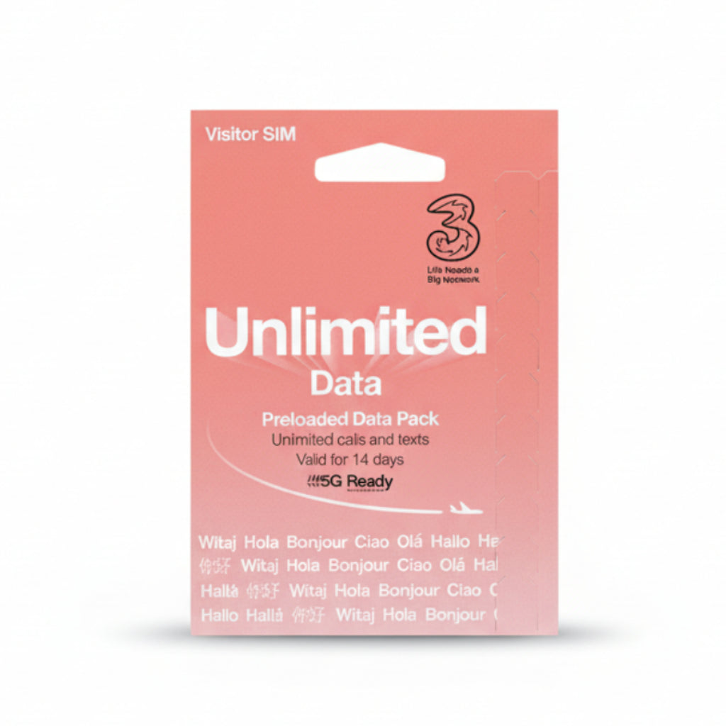 Three Mobile PAYG Voice SIM Pack - Unlimited, 14 days - £25