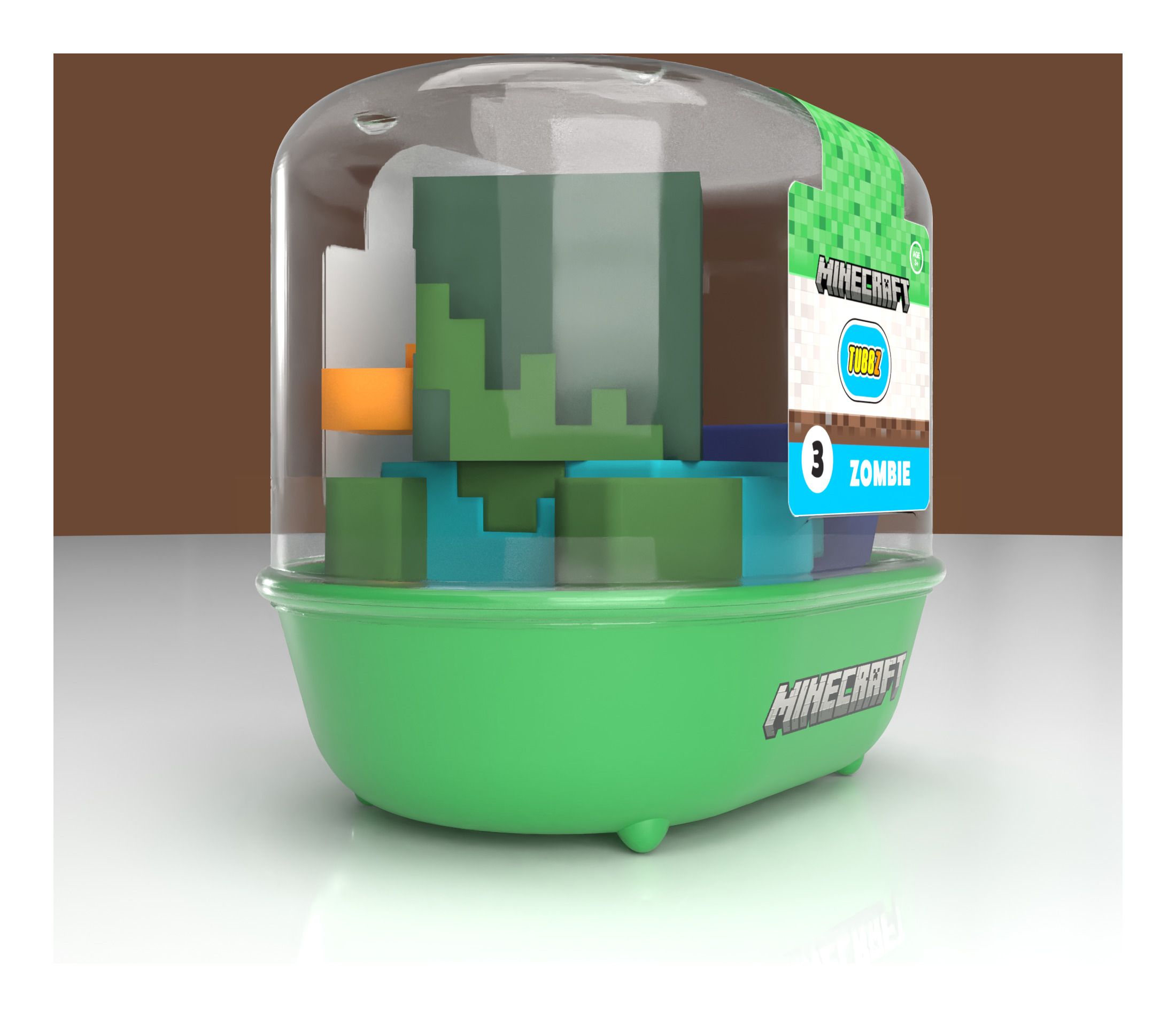 Minecraft Tubbz 1st Edition Zombie Collectible Duck Figure