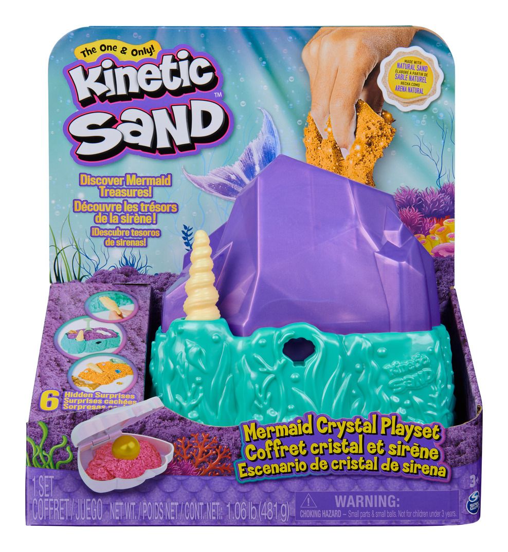 Kinetic Sand Mermaid Crystal Playset