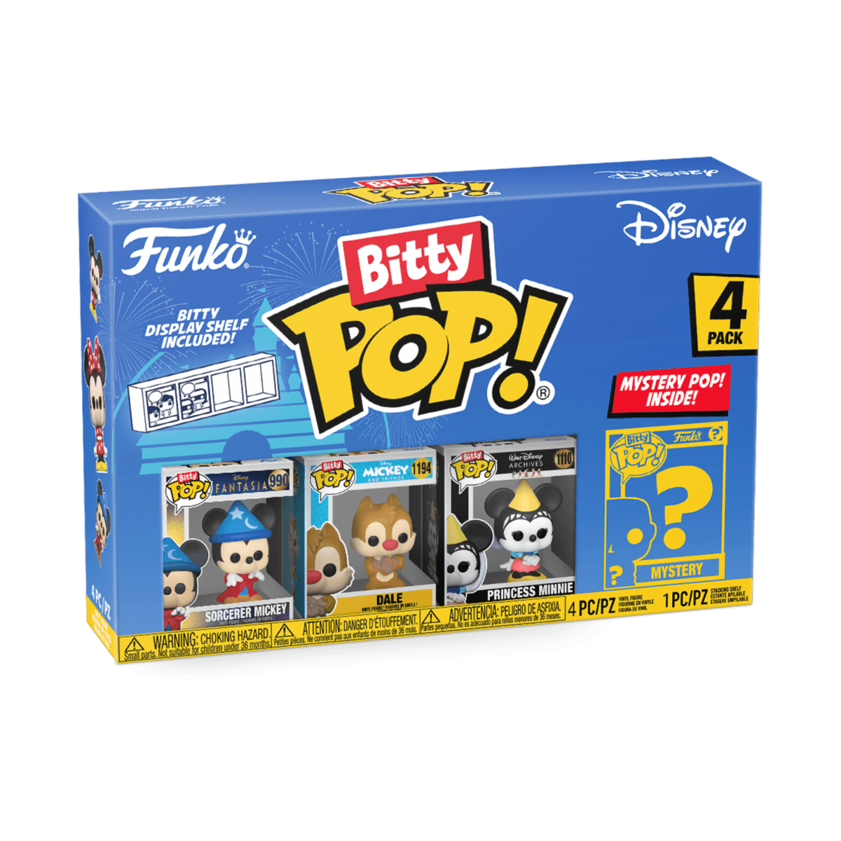 Funko POP! Funko Bitty POP: Disney - Sorcerer Mickey 4PK