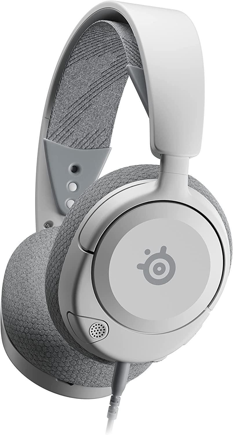 SteelSeries Arctis Nova 1 - Multi-System Gaming Headset - Hi-Fi Drivers - 360° Spatial Audio - AirWeave Memory Foam Ear Cushions - Ultra Lightweight - PC, PS5, PS4, Switch, Xbox - White