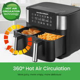 Hamilton Beach HealthyCook Dual 2 x 4L Air Fryer