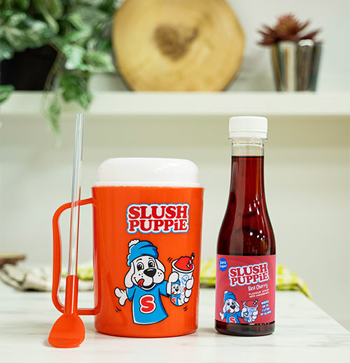 SLUSH PUPPiE Making Cup & ZERO Cherry Syrup Set