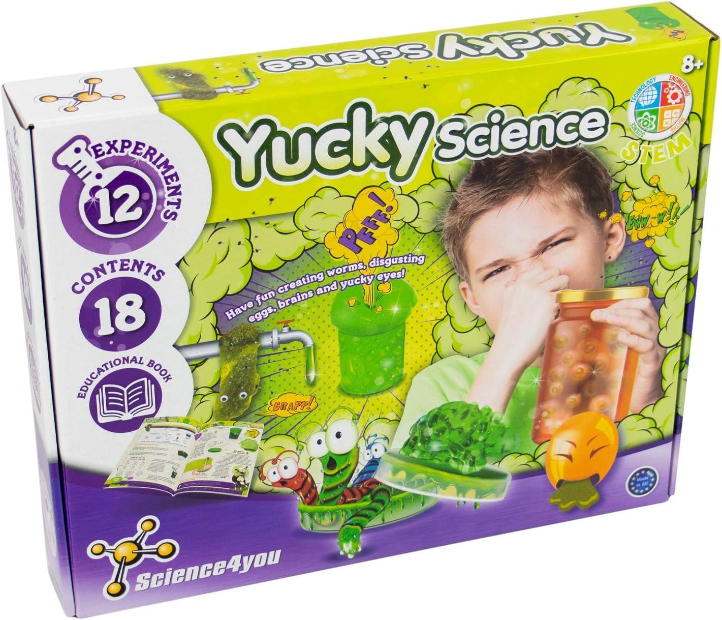 Science 4 You - DOM Yucky Science, Childrens STEAM Educational Science kit for Kids Aged 8+