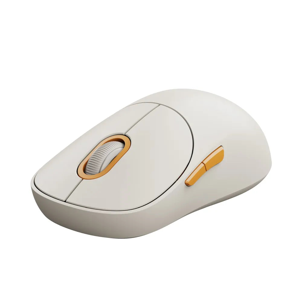 Xiaomi Wireless Mouse 3 White, Stylish, colourful, quiet and perfect for the office. Dual 2.4GHz and Bluetooth modes, comfortable grip and silent clicking