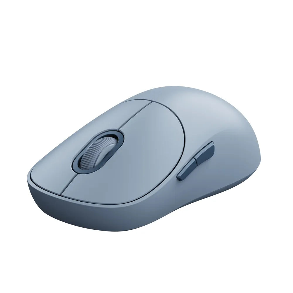 Xiaomi Wireless Mouse 3 Blue, Stylish, colourful, quiet and perfect for the office. Dual 2.4GHz and Bluetooth modes, comfortable grip and silent clicking