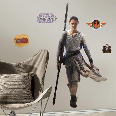 Star Wars Ep VII Rey P&S Giant Wall Decal