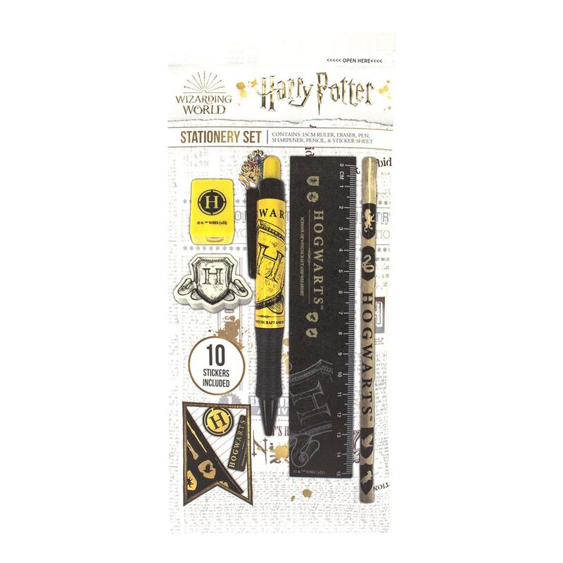 Harry Potter Official Wand & Broom Pen And Pencil Set Stationary Hogwarts