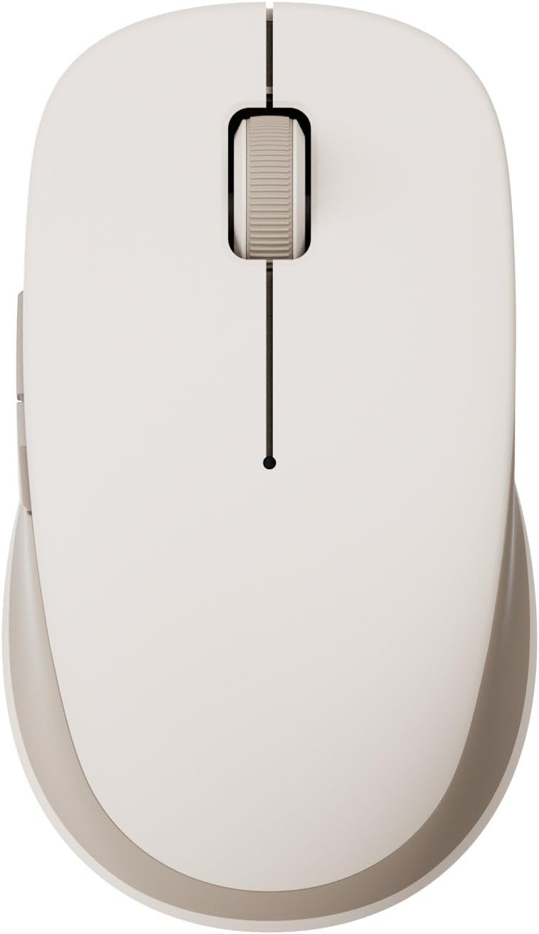 Xiaomi Wireless Mouse Dual Mode 2 – Dual Bluetooth & 2.4GHz, Ergonomic Design, Silent Clicks & Adjustable DPI – White