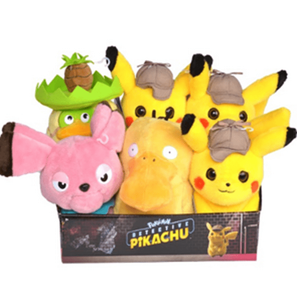 Detective Pikachu 8" 20cm Plush Assortment, 1 Piece, Random Delivery