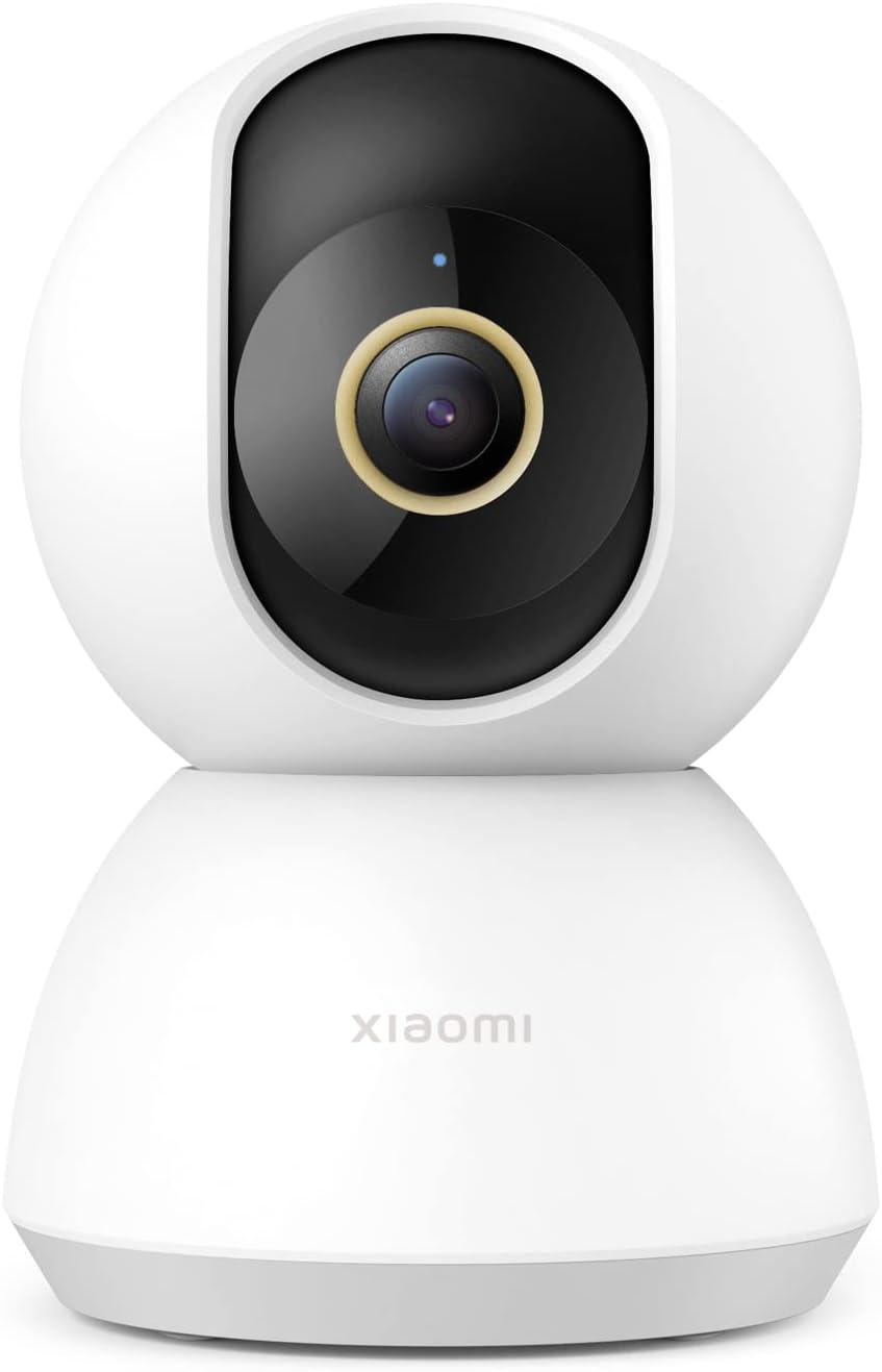 Xiaomi Smart Camera C300 Indoor Cam, Super Clear 2K Image Quality and Upgraded AI, 3 Megapixel, F1.4 Large Aperture, Full Colour in Low-Light, AI Human Detection, Voice Assistant Compatibility