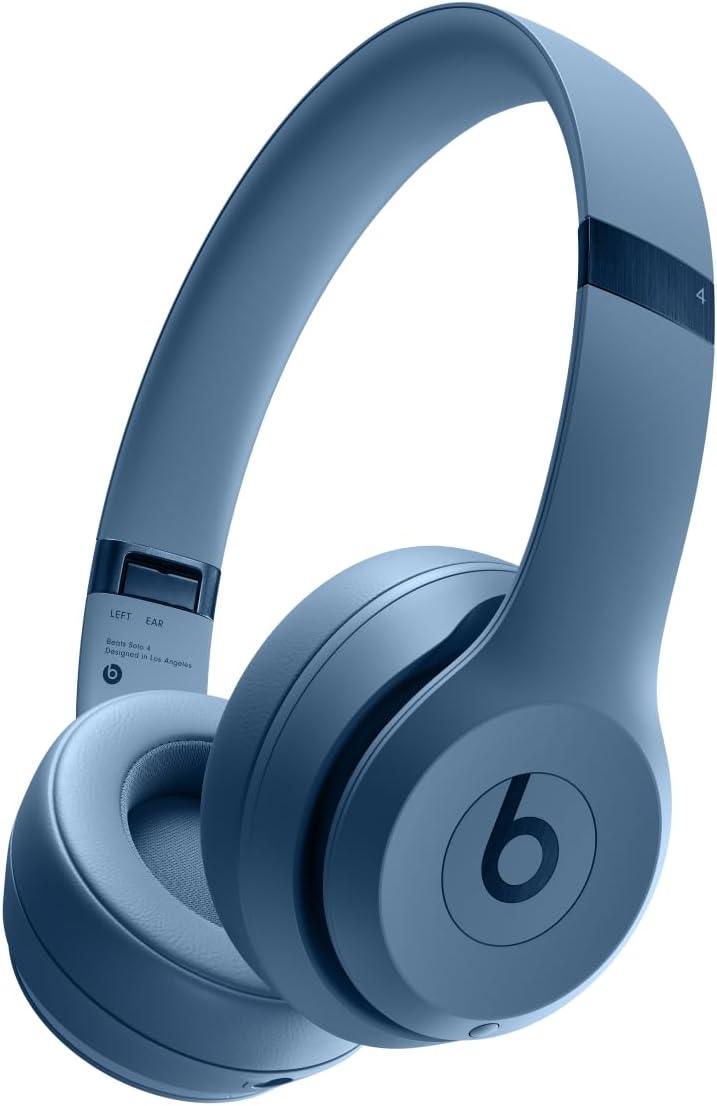 Beats Solo 4 – Wireless Bluetooth On-Ear Headphones, Apple & Android Compatible, Up to 50 hours of Battery Life – Slate Blue