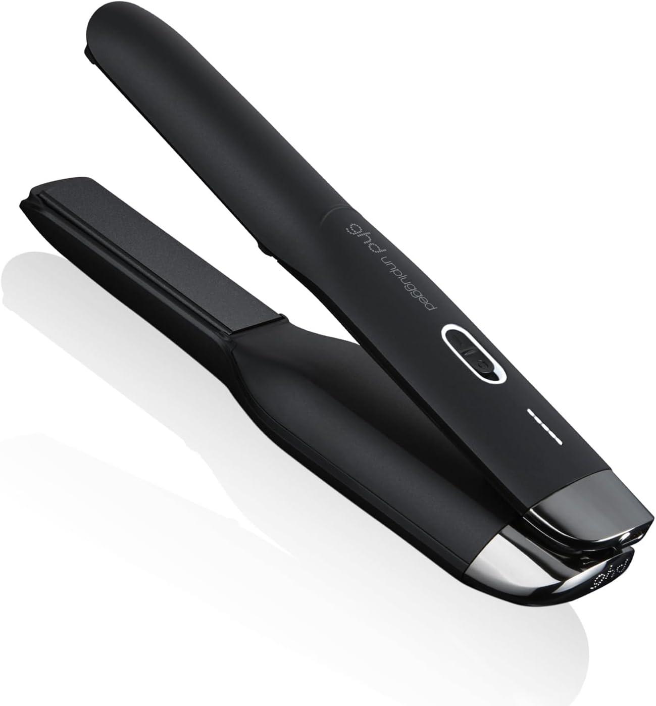 ghd Unplugged Styler, Wireless Straightener with Hybrid Co-Lithium Technology, Black