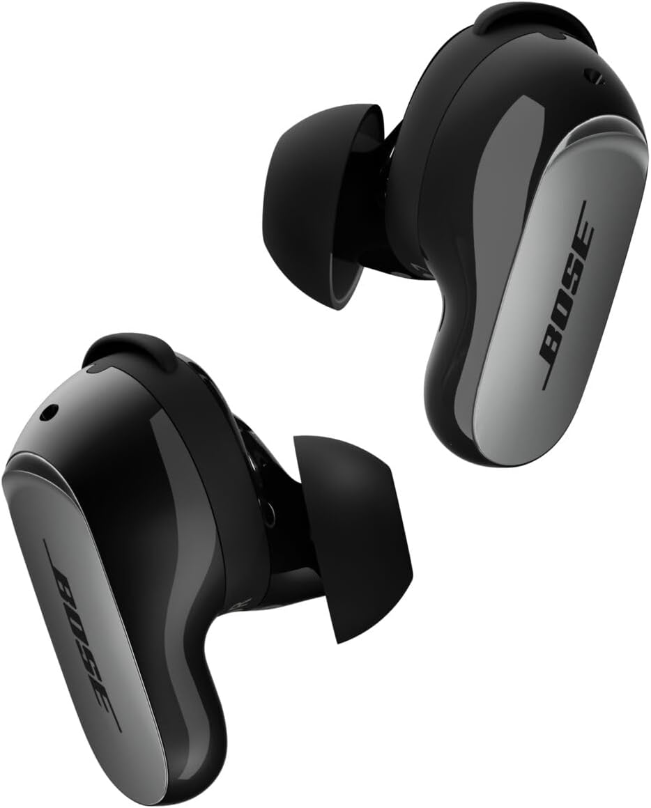 Bose QuietComfort Ultra Bluetooth Earbuds (2nd Gen), Wireless Noise Cancelling earbuds, Up to 6 hours battery, IPX4 Rating, Immersive Audio, Deep Bass, Black