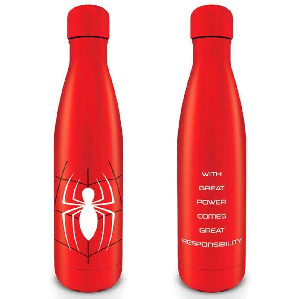 Spiderman Great Power Metal Bottle