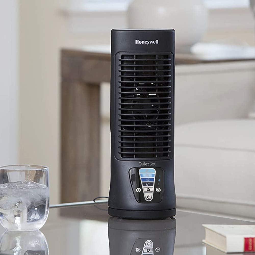 Honeywell QuietSet Fan, Oscillating, Personal, Mini Tower Fan, Quiet Operation