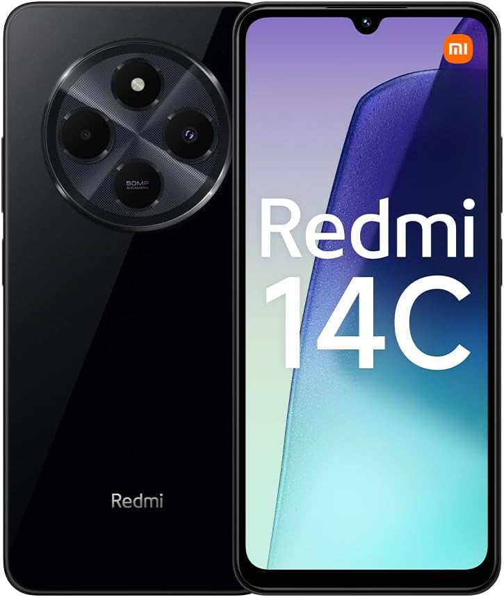 Xiaomi Redmi 14C 8GB 256GB Black, Android Smartphone, 2.0GHz, 6.88" display, 50MP AI dual camera, 5160mAH battery, 18W fast charging