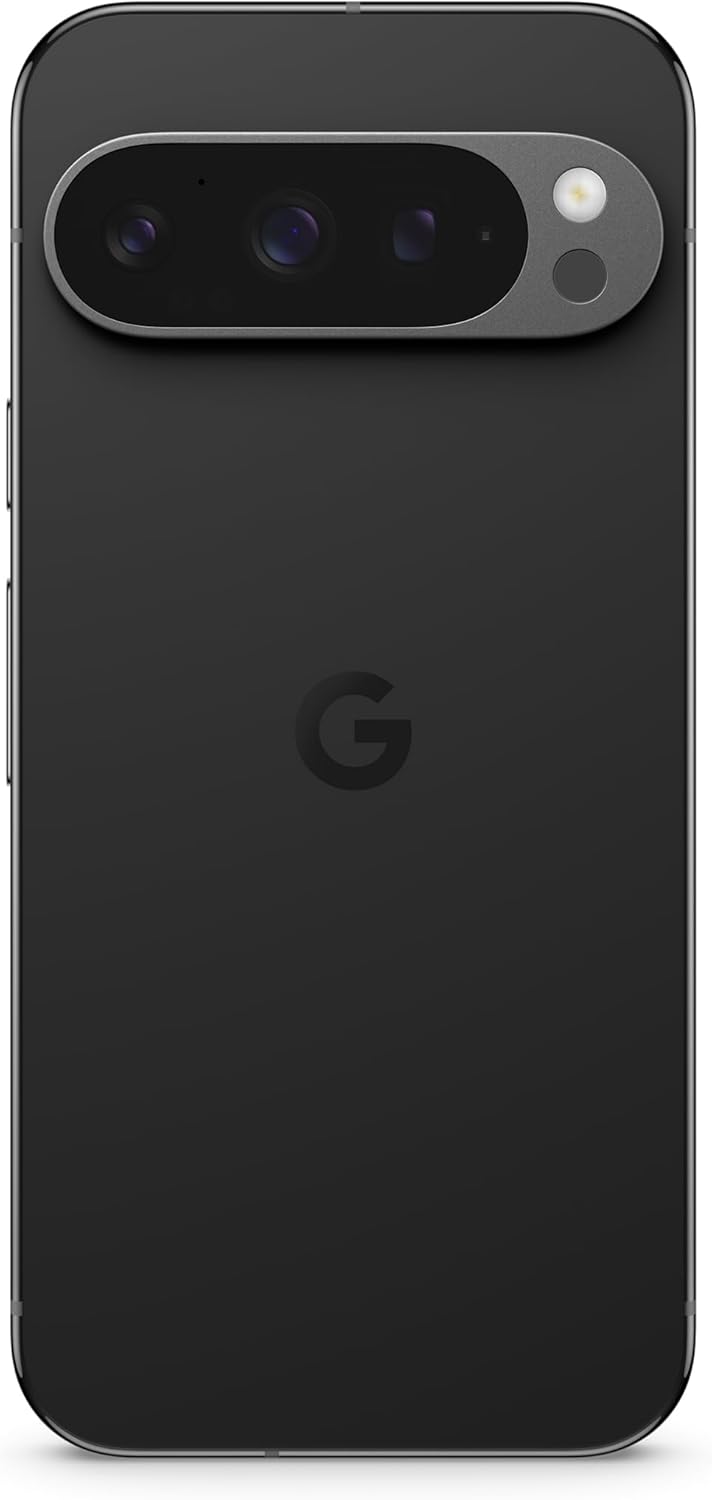 Google Pixel 9 Pro - Obsidian, 512GB, Unlocked Android Smartphone with Gemini, Triple Rear Camera System, 24-Hour Battery, and 6.3" Super Actua Display