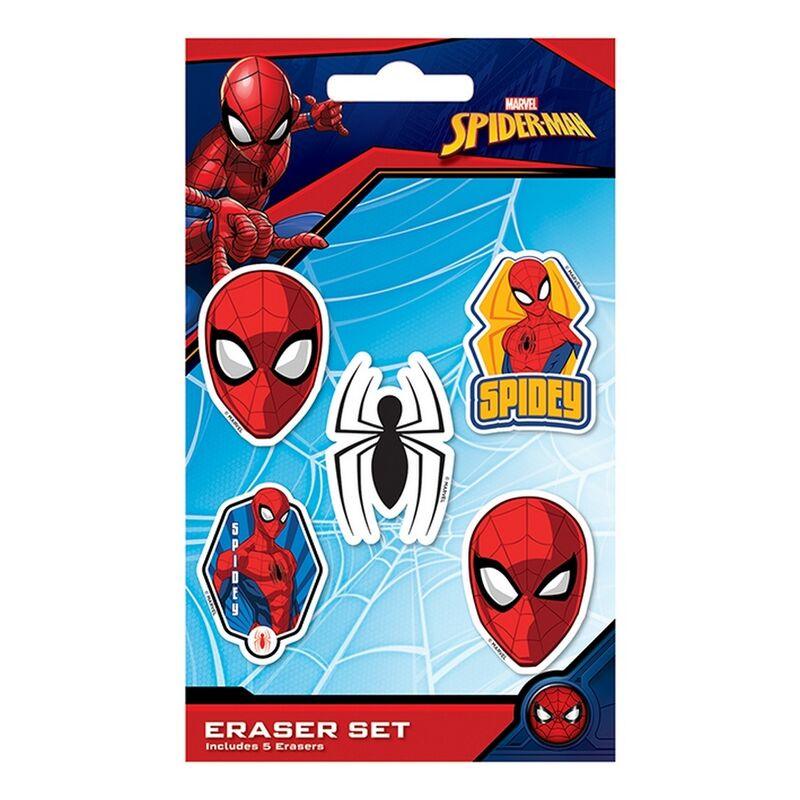 Spider Man Eraser Set