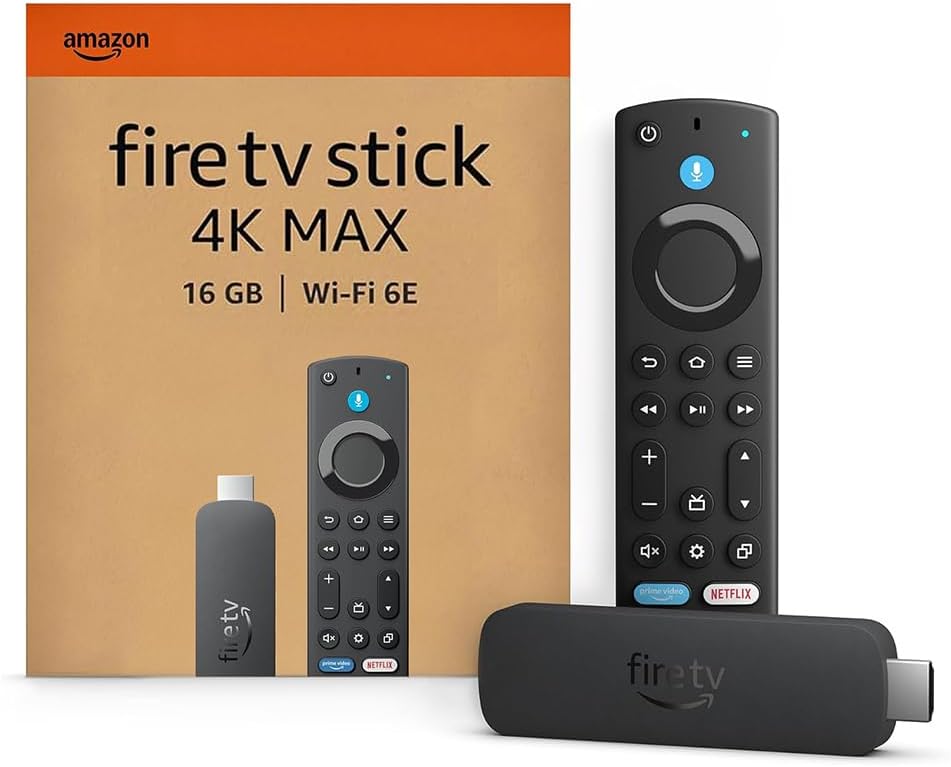 Amazon Fire TV Stick 4K Max 16GB Streaming Device, Wi-Fi 6, Alexa Voice Remote - Includes TV Controls (2023)