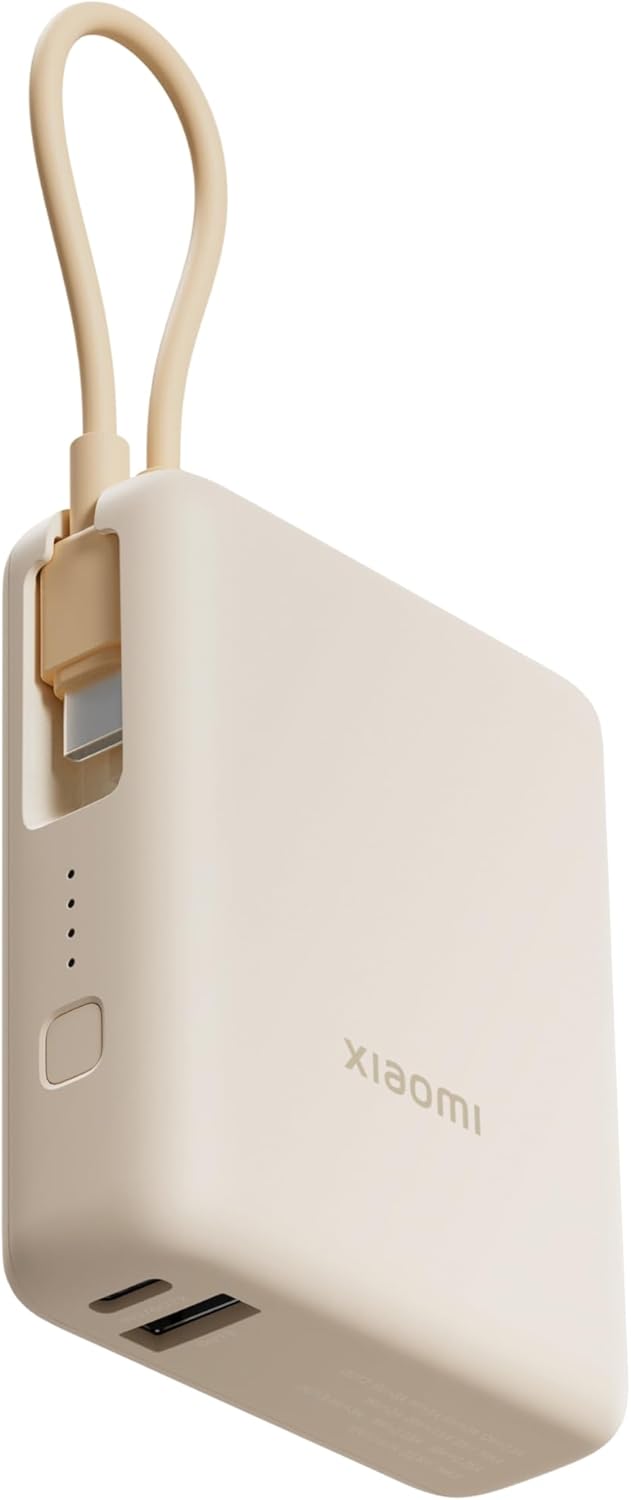 Xiaomi Power Bank 10000Mah 33W Integrated Cable Tan
