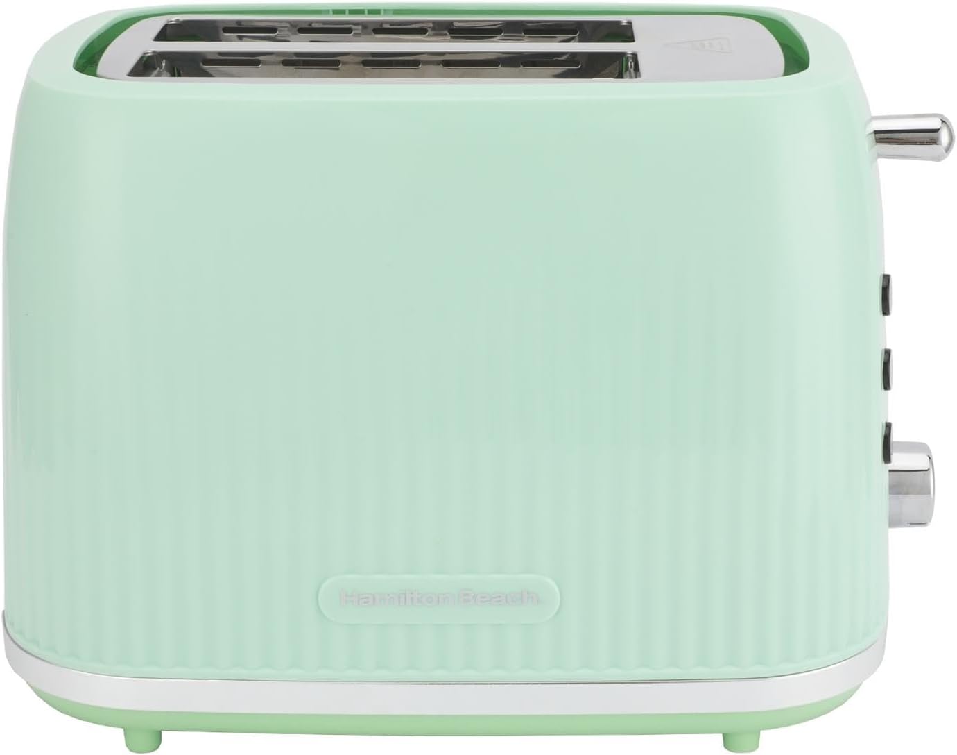 Hamilton Beach Toaster 2 Slice, Miami, 800W, Wide Slots, 7 Browning Levels, Defrost, Reheat & Cancel Functions, Removable Crumb Tray, Cord Storage, Mojito Mint