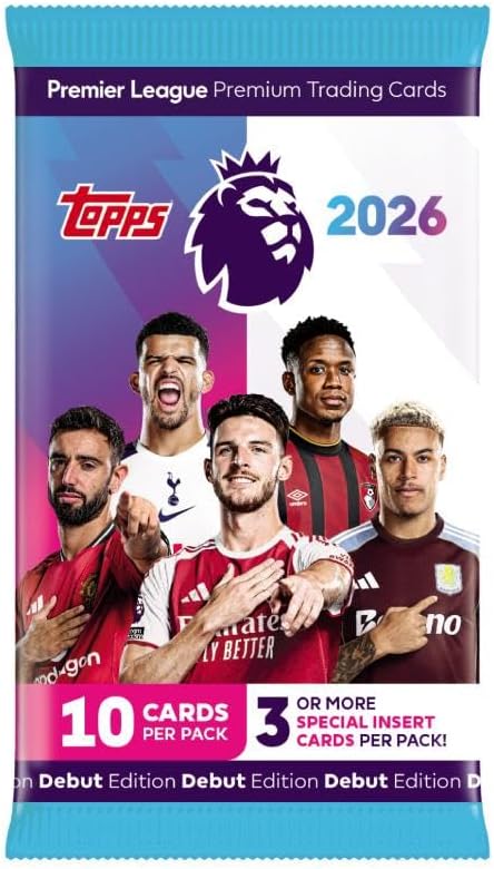 Topps Premier League 2026 Trading Card Packet, 1 Pack