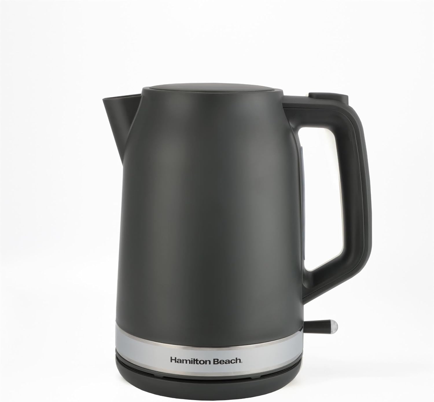 Hamilton Beach Electric Kettle, Ella,1.7L, Boil Dry Protection, Auto Shut Off, Detachable Filter, Lift & Grip Handle, Push Button Lid, Water Level Window, Strix Technology, Matte Charcoal