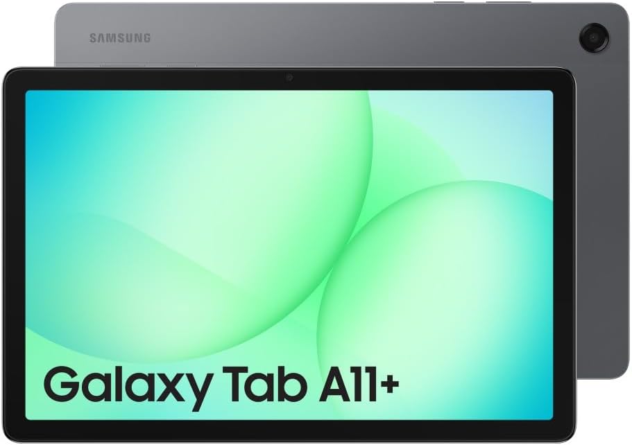 Samsung Galaxy Tab A11+ Grey 128GB - Android Tablet, AI Features, Sleek and Modern Design, 11 Inch 90Hz Display, 128GB Storage, 6GB Memory, With Dolby Quad Speakers