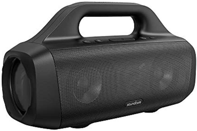 Anker Soundcore Motion Boom Portable Bluetooth Speaker with Titanium Drivers, BassUp Technology, IPX7 Waterproof, 24H Playtime, App, Bluetooth 5.0, for Home, Party, Outdoors