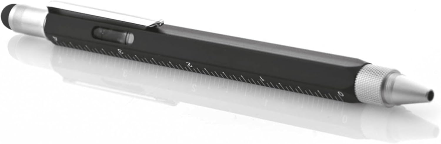 6 in 1 Multi Tool Pen | Spirit Level, Screwdriver, Touch Screen Stylus, Ruler & Ballpoint