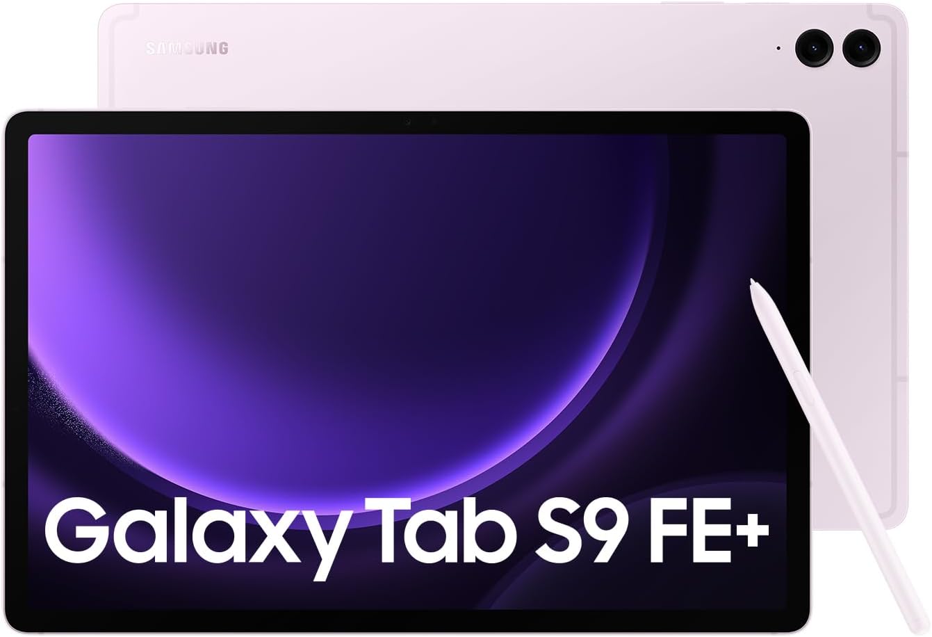 Samsung Galaxy Tab S9 FE+ Tablet with S Pen, 256GB, Long-lasting Battery, Lavender