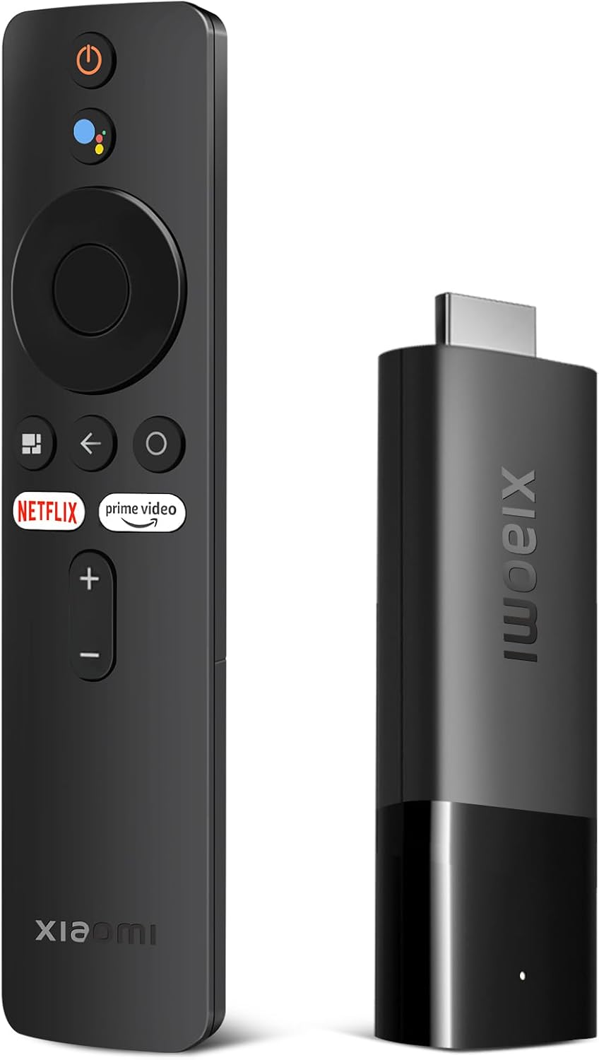 Xiaomi TV Stick 4K, Mi Streaming Android TV Stick, Android TV 11 Streaming Device, Built-in Chromecast, IR Bluetooth Remote, Google Vocal Assistant, Compatible with Dolby Atmos and Dolby Vision, Black