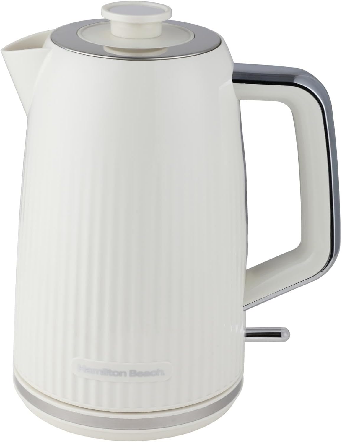 Hamilton Beach Electric Kettle, Miami, 1.7L, Boil Dry Protection, Auto Shut Off, Detachable Limescale Filter, 360° Swivel Base, Water Level Window, Sand