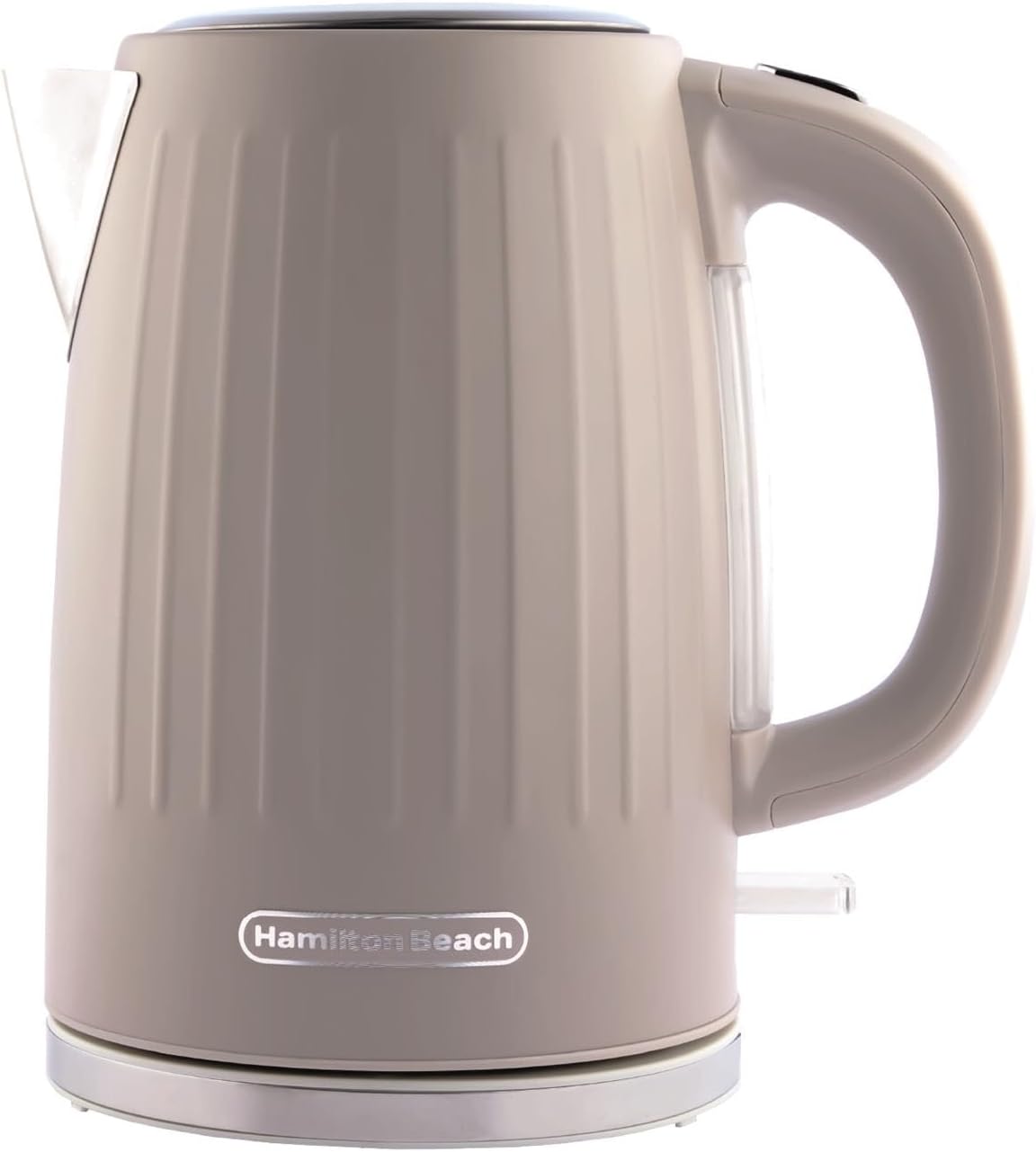 Hamilton Beach Electric Kettle, Harmony, 1.7L, Rapid Boil, Boil Dry Protection, 360° Swivel Base, Removable Limescale Filter, Illuminated Indicator Light, Cappuccino