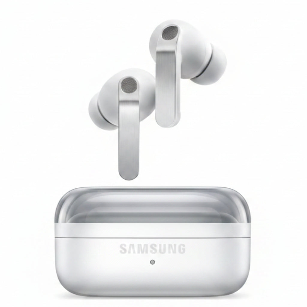 Samsung Galaxy Buds4 Pro - White, Wireless Bluetooth Earbuds, Real Metal Blade, Full-Spectrum Hi-Fi Sound, 2-Way Speaker & Dual Amp, 360 Audio, ANC
