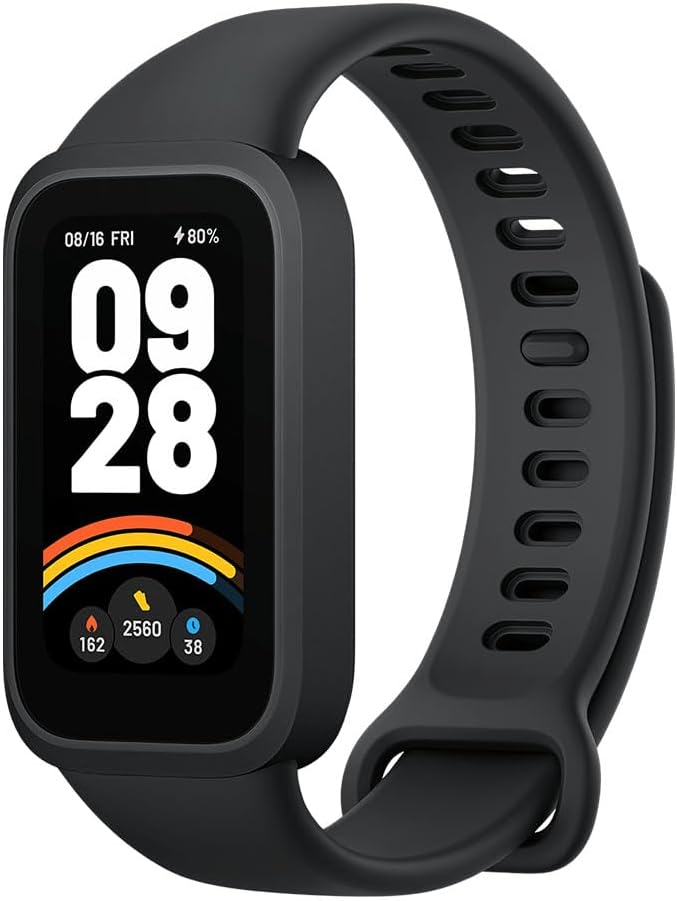 Xiaomi Smart Band 9 Active - Black, Fitness Tracker, 1.47" TFT Display, 18 Day Battery Life, 50 Sports Modes, Heart Rate & SpO₂ Monitoring, 5ATM Waterproof, Sleep Tracking