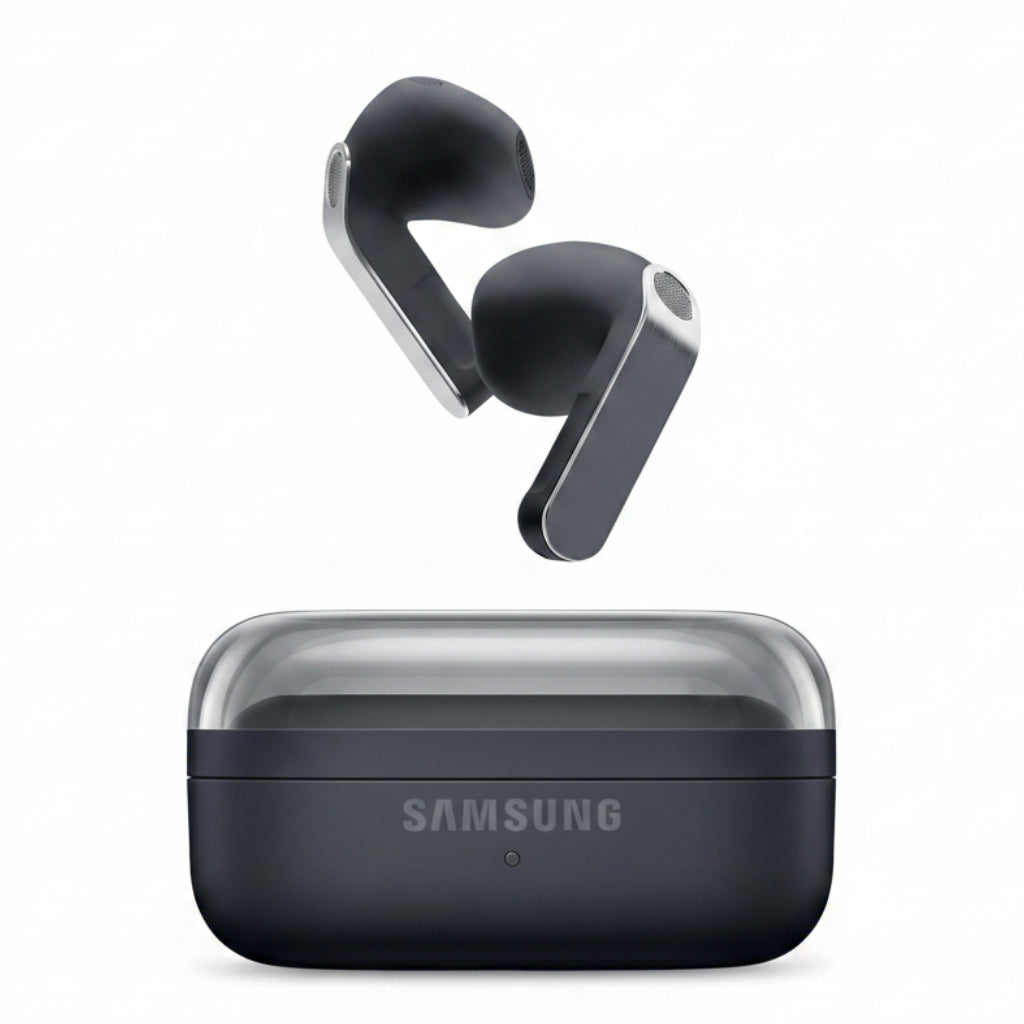 Samsung Galaxy Buds4 - Black, Wireless Bluetooth Earbuds, Real Metal Blade, 1-Way Speaker, 24-bit / 96 kHz Ultra Codec, 360 Audio, ANC