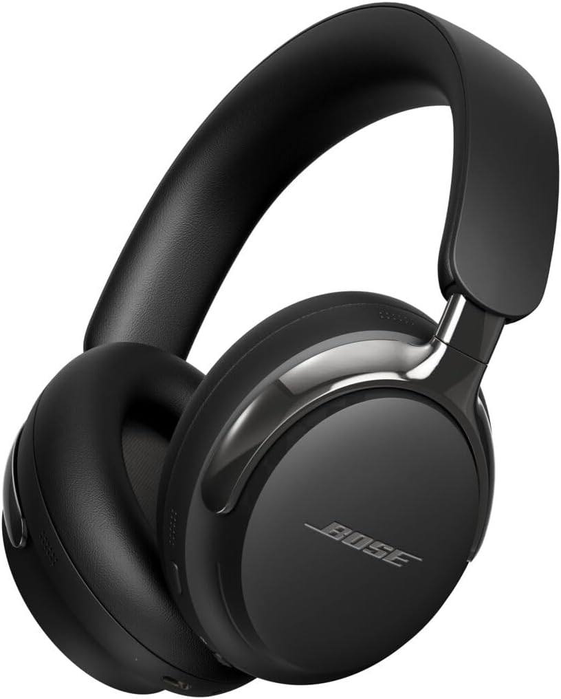 Bose QuietComfort Ultra Bluetooth Headphones (2nd Gen), Wireless Headphones with Spatial Audio, Over Ear Noise Cancelling with Mic, Up to 30 Hours of Play time, Black