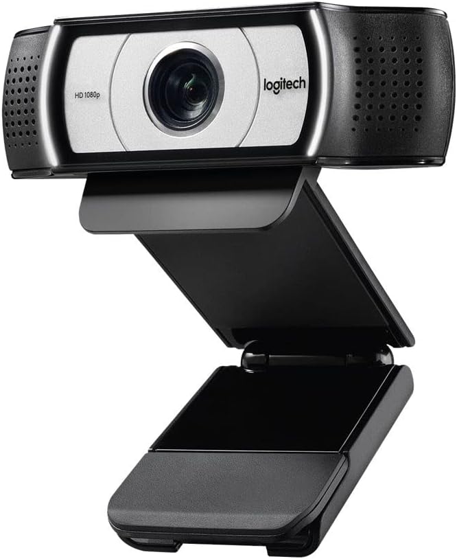 Logitech C930-E Business Webcam, Full HD 1080p/30fps Video Calling, Light Correction, Autofocus, 4X Zoom, Privacy Shade, Works with Skype Business, WebEx, Lync, Cisco, PC/Mac/Laptop/Macbook/Chrome