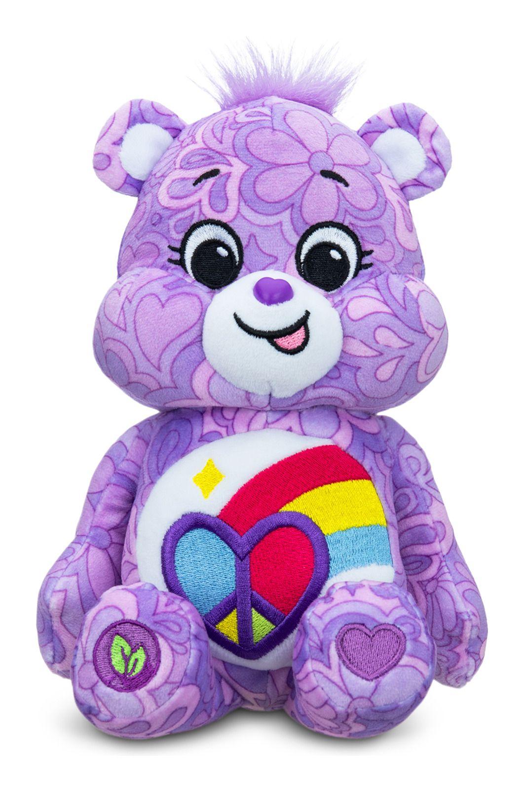 Care Bears 22cm Plush - Pful Heart Bear (Eco Tray)