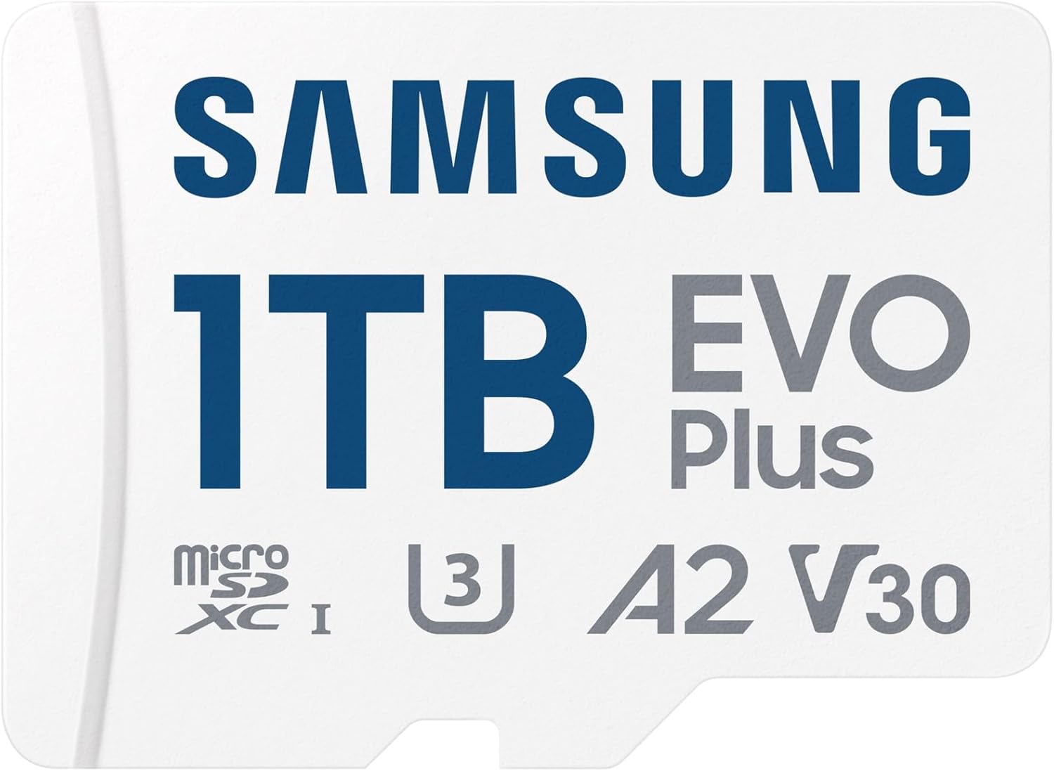 Samsung EVO Plus 1TB Micro SD Memory Card (2024) + SD Adapter, Speeds Up to 160 MB/s, UHS-I, C10, U3, V10, A3, Upgrade Storage for Phones, Tablets, Gaming Consoles, DSLR Cameras, PCs