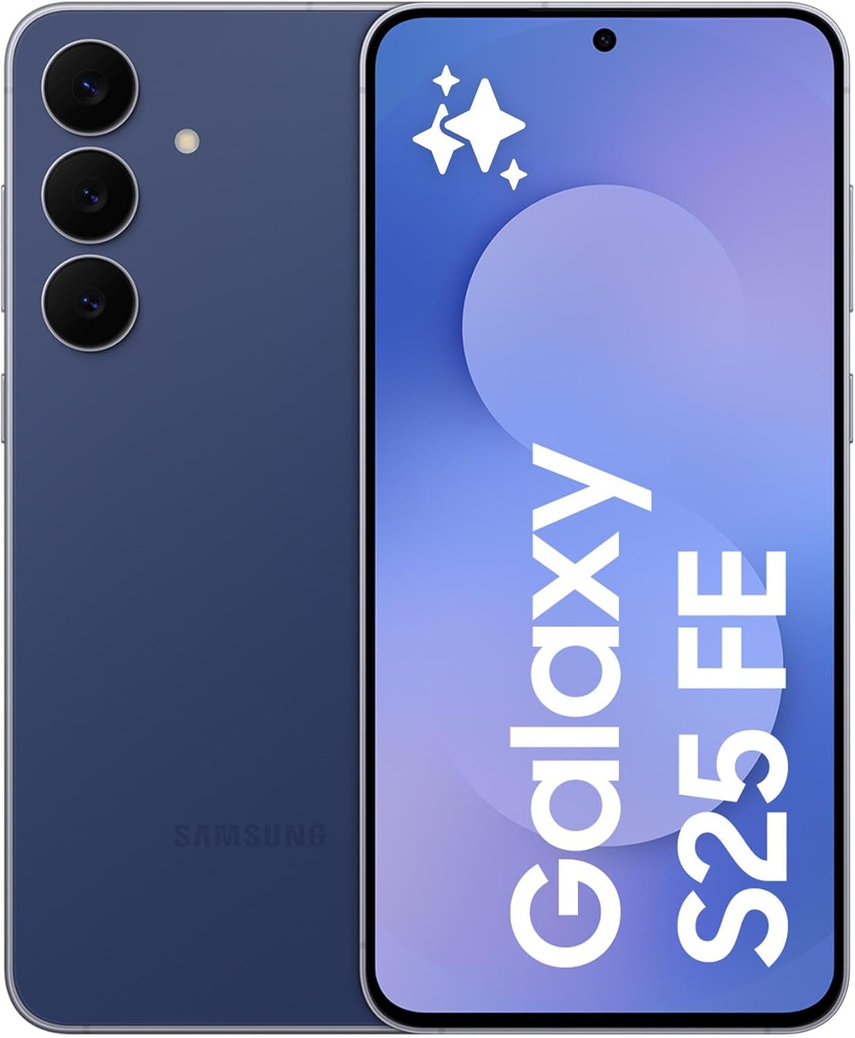 Samsung Galaxy S25 FE - Navy, 256GB Storage, 8GB Memory, AI Smartphone, Slim 7.4mm Frame, 6.7" FHD Display, 50MP Camera, Exynos 2400, 4900 mAh Battery
