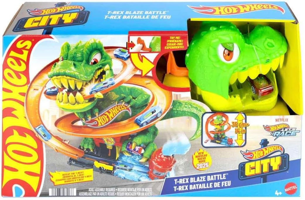 Hot Wheels City T-Rex Fire Station
