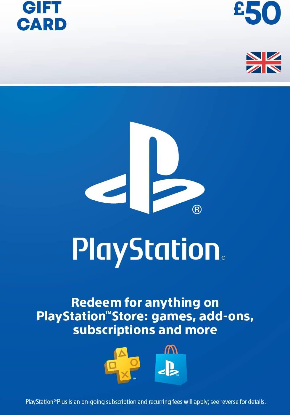 £50 PlayStation Store Gift Card for PS4, PS5