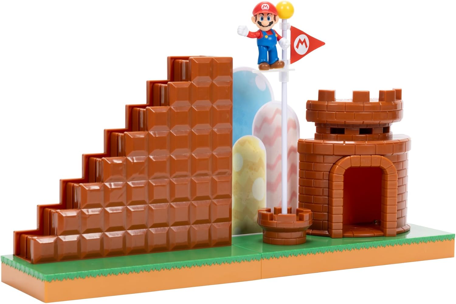 Nintendo Super Mario Level End Playset - 2.5in Action Figure Set