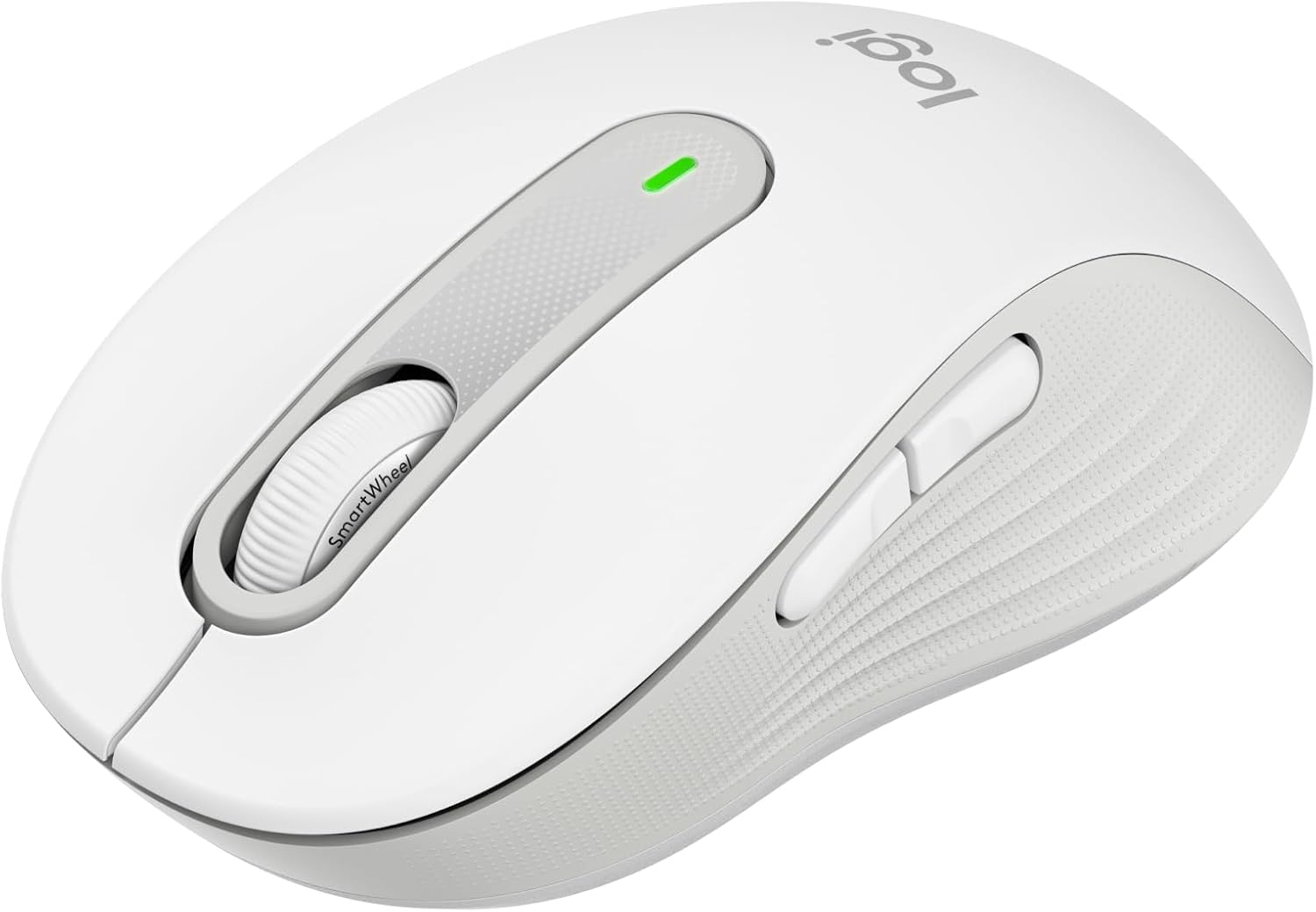 Logitech Signature M650 - Off-White, Wireless Mouse - For Small to Medium Sized Hands, 2-Year Battery, Silent Clicks, Customisable Side Buttons, Bluetooth, for PC/Mac/Multi-Device/Chromebook