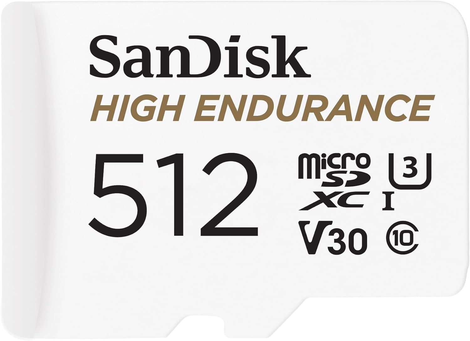 SanDisk High Endurance video monitoring 512GB microSDXC card + SD Adapter, up to 100MB/s, Class 10, U3, V30, for smartphones, action cameras or drones UHS-I Class 10 U3 V30 (Copy)